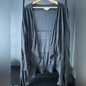 Velvet by Graham and Spencer grey long cardigan